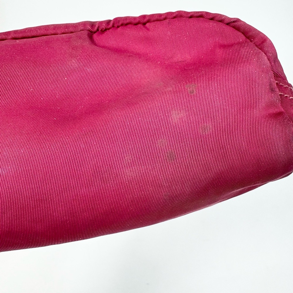 Prada Dark Pink Nylon Travel Mini Cosmetic Zip Case - Picture 9 of 12